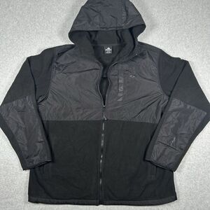 Snozu Performance Men's XXL Full Zip Black Inside‎ Fleece Jacket 3 Pocket Hooded